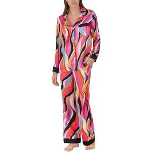 BedHead Pajamas x Trina Turk All Over Swirl Silk Pajama Set NWT - Small